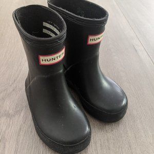 Hunter Boots Kids Toddler Black Size 4